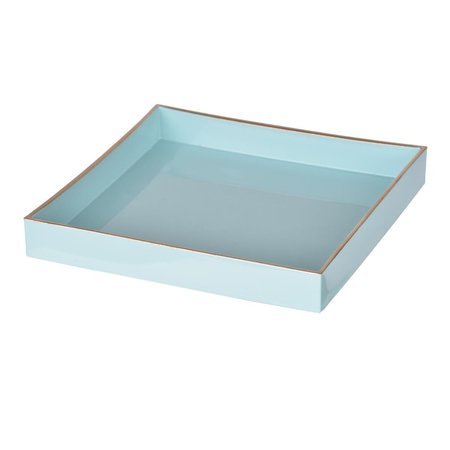R16 HOME Lovely Mimosa Blue Square Tray 42539-TURQ